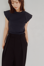 画像をギャラリービューアに読み込む, Fitted Puff Rib Top
