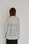 Sheer Cable Knit Top