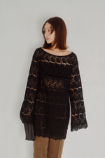 画像をギャラリービューアに読み込む, Scalloped Lace Top

