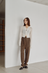 Pintuck Tapered Pants