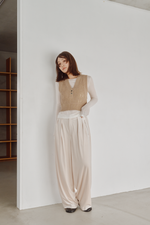 画像をギャラリービューアに読み込む, Cropped Rib Knit Vest
