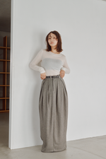 画像をギャラリービューアに読み込む, Herringbone Tweed Skirt
