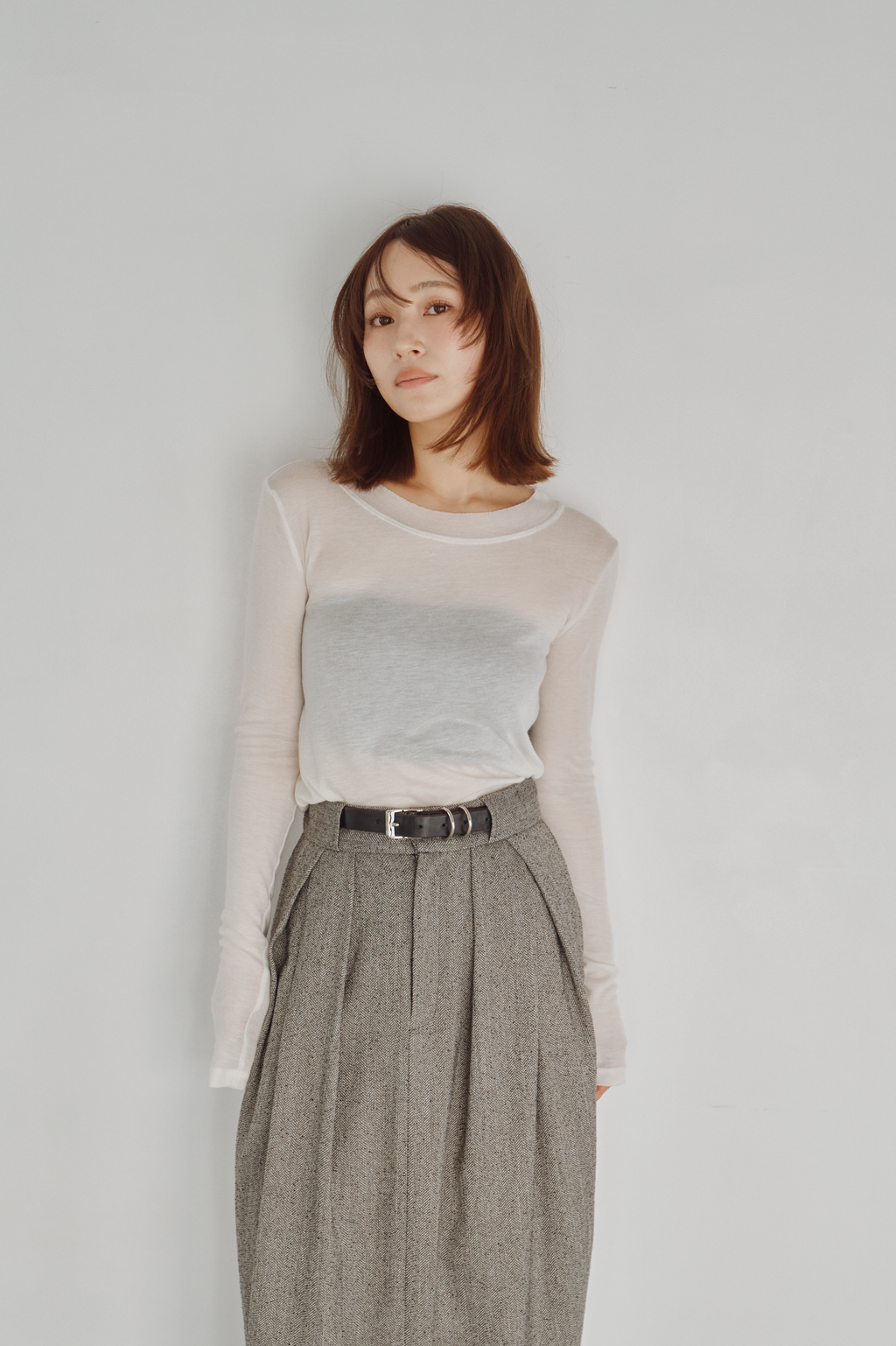 Modal Wool Sheer Top
