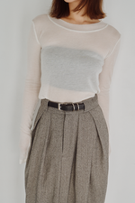 画像をギャラリービューアに読み込む, Modal Wool Sheer Top
