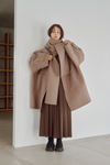 Hooded Stole Rever Coat