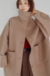 Hooded Stole Rever Coat