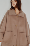 Hooded Stole Rever Coat