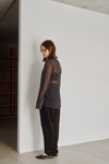Sheer Check Slim Shirt