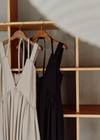 Tulle Insert V Dress