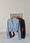 V Neck Zip Knit Cardigan