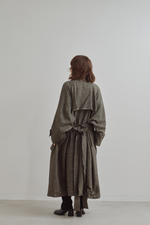 画像をギャラリービューアに読み込む, Linen Wool Trench Coat
