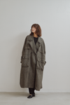 Linen Wool Trench Coat