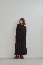 画像をギャラリービューアに読み込む, Sheer Cable Knit Top
