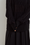 Sheer Cable Knit Top