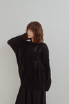 Sheer Cable Knit Top