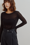 Modal Wool Sheer Top