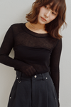 Modal Wool Sheer Top