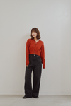 High Neck Knit Cardigan