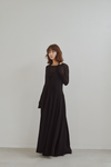 Tulle Insert V Dress