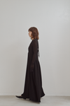 Tulle Insert V Dress