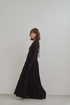 Tulle Insert V Dress