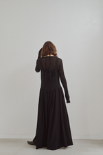 画像をギャラリービューアに読み込む, Tulle Insert V Dress
