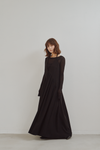 Tulle Insert V Dress