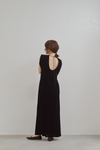 Flocked Tulle Back Code Dress