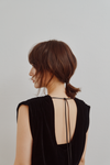 Flocked Tulle Back Code Dress