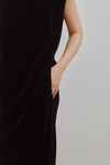 Flocked Tulle Back Code Dress