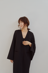 Flow Sleeve V Dress