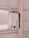 slash shoulder long sleeve tee