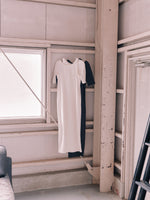 画像をギャラリービューアに読み込む, layered half sleeve dress
