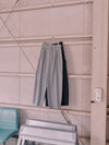 stripe gather cocoon pants