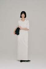 画像をギャラリービューアに読み込む, layered half sleeve dress
