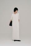 layered half sleeve dress