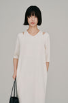 layered half sleeve dress