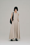 side slash flare dress
