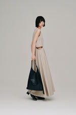 画像をギャラリービューアに読み込む, side slash flare dress

