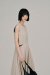 side slash flare dress