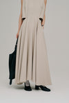 side slash flare dress