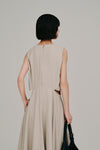 side slash flare dress