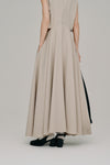 side slash flare dress