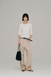 overlock neck tee