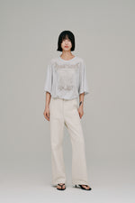 画像をギャラリービューアに読み込む, stretch flare pants
