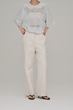 画像をギャラリービューアに読み込む, stretch flare pants
