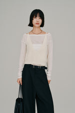 画像をギャラリービューアに読み込む, ramie knit bustier
