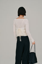 画像をギャラリービューアに読み込む, ramie knit bustier
