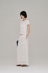 flower jacquard skirt