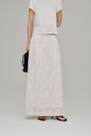 flower jacquard skirt